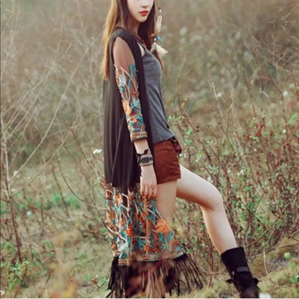 Gorgeous embroidered cover-up